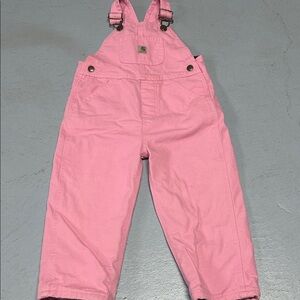 Carhartt Kids Overalls in Soft Pink